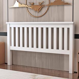 定人做实木米床头板.白色简约靠背板榻F768569T新中式.榻米双床头