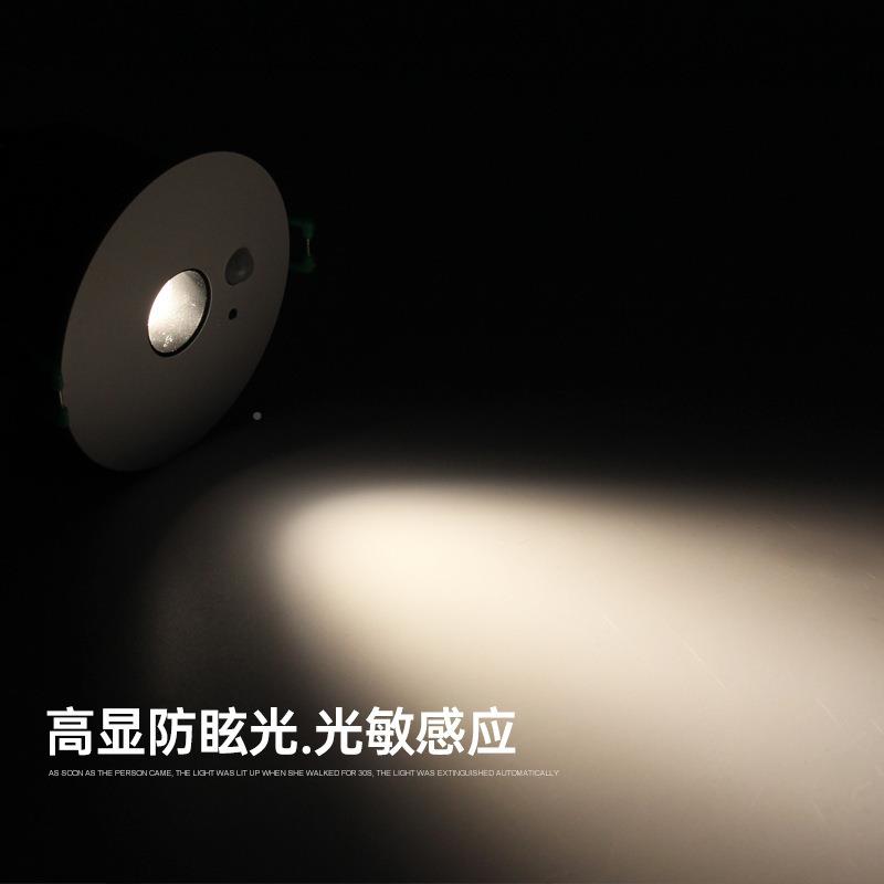 智能LE人体感应灯红道用外线D雷达感应灯卧室楼007-感应梯过走廊