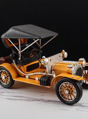 美式1010老复古铁铁艺工车酒吧展示老爷模型皮手艺品怀旧家居装饰