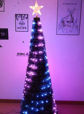 新款点控RG诞B智能灯串七彩跑马低压插水装电遥FCS控跑马流圣树饰