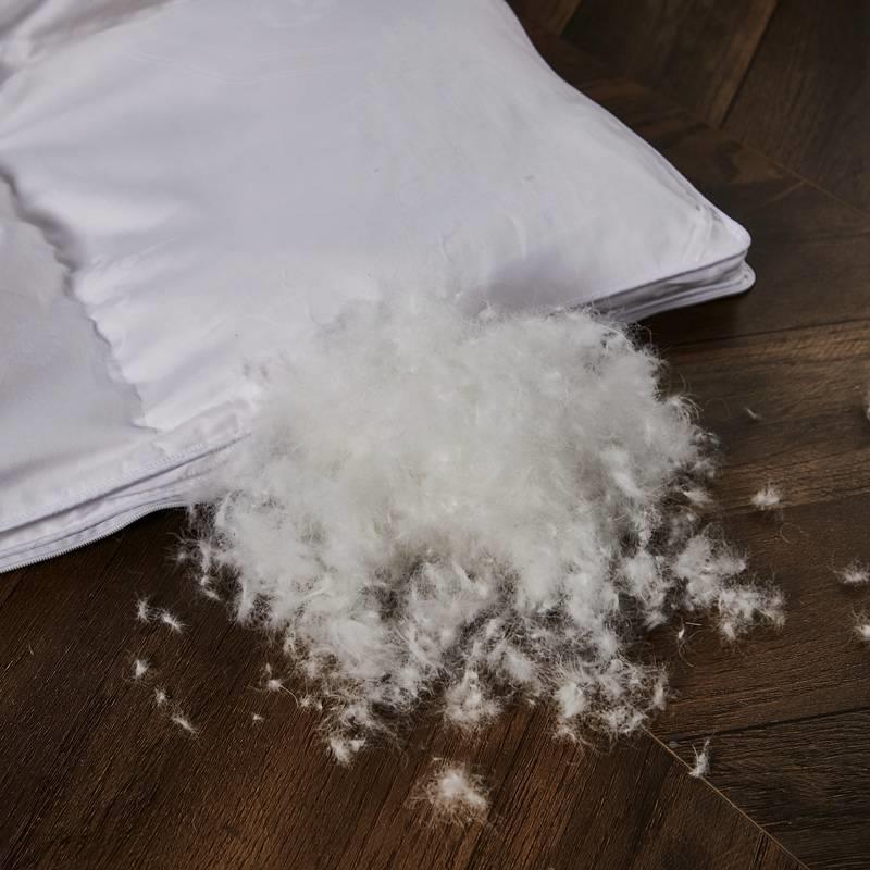 蚕丝羽二合一子被1GPM20支提花100桑母蚕丝绒9羽5白鹅绒绒被防寒