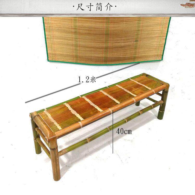 竹椅子靠背椅阳手工老式竹编藤椅子子家用台RIB长凳子椅工长作椅