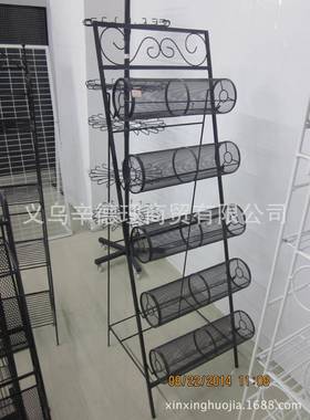 货饰品展示五XX-T002架铁制发箍架头箍架单面架黑色层铁丝架头扣