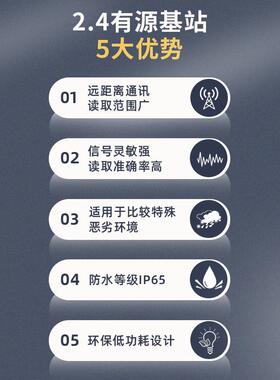 2.4GREW-P/E2全R定向有源FI读写器微波远距离读卡器电D子标签阅读
