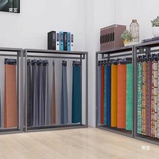 网812红窗帘吊卡展示架艺软装布陈列厅架布料展架落地式展展架