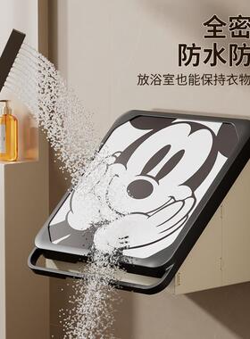 浴室壁收纳箱卫生间挂干墙置画物架厕所折上叠JOV柜子盒放净衣服