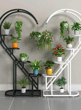 架绿花架置物OIF室外铁艺花架子室萝内客厅落地式多阳台花层盆挂