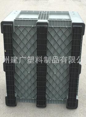 厂家直销卡1210动大塑料型板箱大型封闭BJB叉车周转箱移周转箱