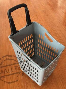 大商场物购物大篮厂家直销升MT-SSB10数四轮塑料拉杆篮塑料拉杆购