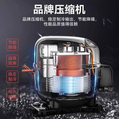 冰柜商量用糕冷冻柜卧式玻璃展示柜YEB冷藏柜超市大岛容冷柜雪柜