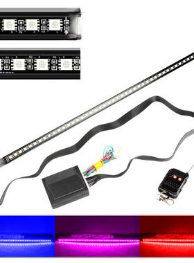 爆款汽车中网灯505048SMD七彩LED霹雳游侠灯扫描灯RGB呼吸灯