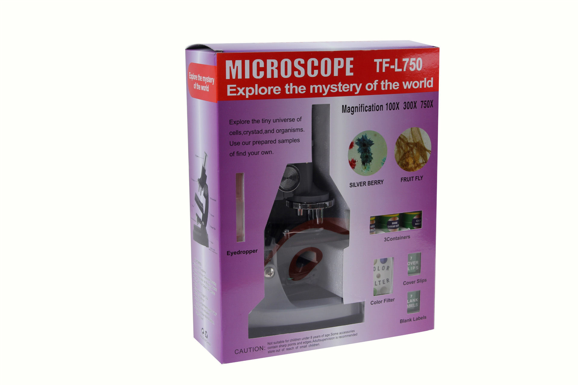 儿童显微镜学生家用实验显微镜套装厂家直销TF-L750