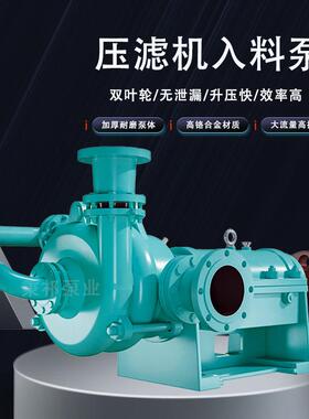 100ZJW-11压滤机入料泵入料加压杂质泵矿用泥浆泵洗沙场抽沙泵
