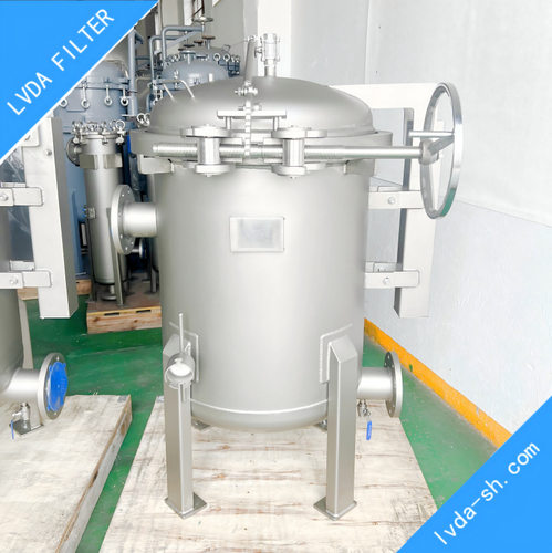 快开3袋式过滤器大抱箍式垂直开盖配套直径180x810mmPP/PE滤袋
