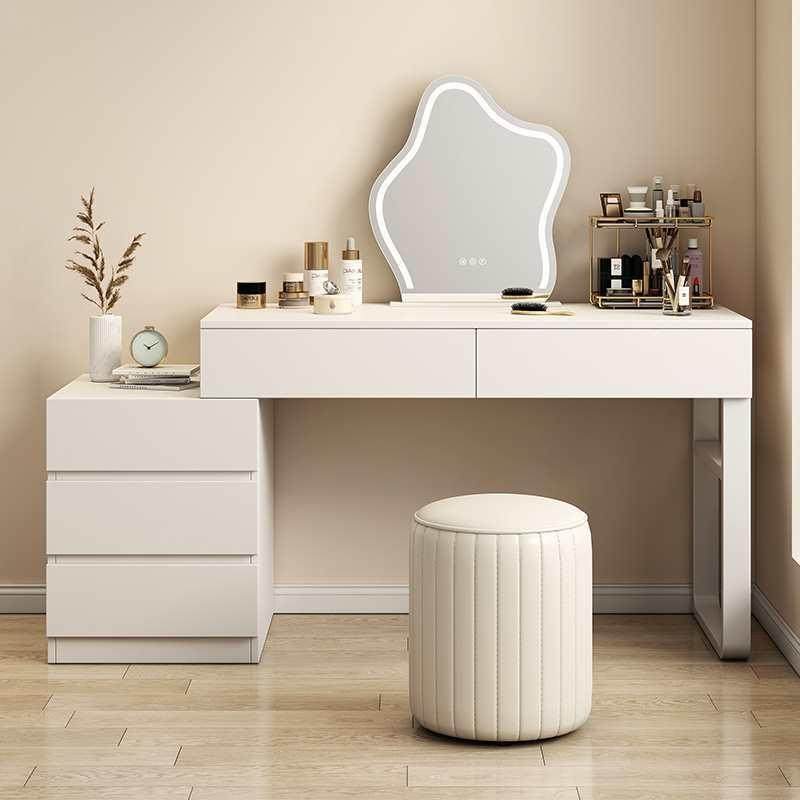 奶油风梳妆台卧室现代简约床头柜一体小户型女生主卧书桌化妆桌子,鲜花速递/花卉仿真/绿植园艺,割草机/草坪机,淘宝优惠券,粉丝福利购,淘宝优惠卷