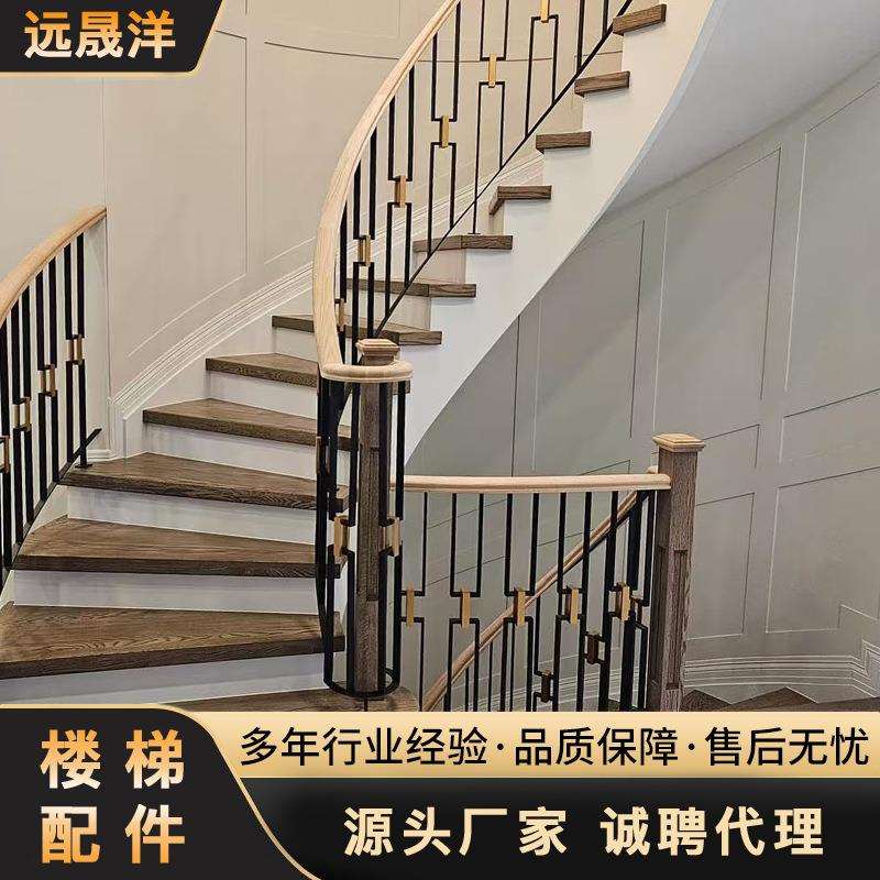 铝艺楼梯护栏别墅栏杆护手铝合金家用室内复式铝楼梯铝护栏