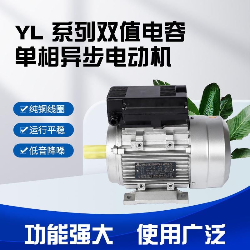 ML单相铝壳电机风机风扇水泵液压清洗机减速马达双值电机 B3 IE4