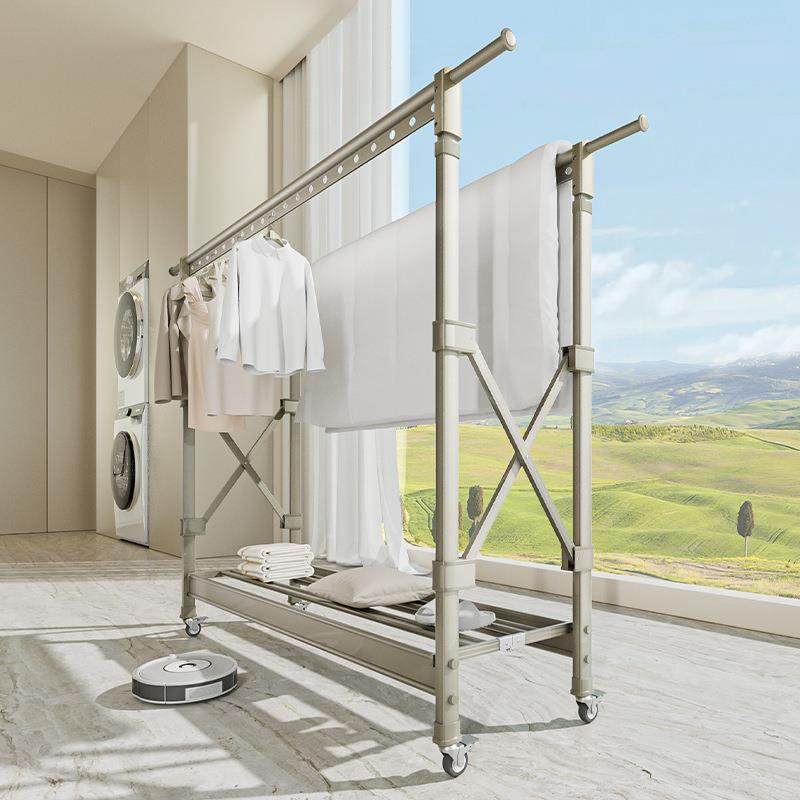 晾衣架落地折叠室内家用阳台室外卧室晒被子神器升降晒衣架凉衣杆,收纳整理,烫衣板及配件,淘宝优惠券,粉丝福利购,淘宝优惠卷