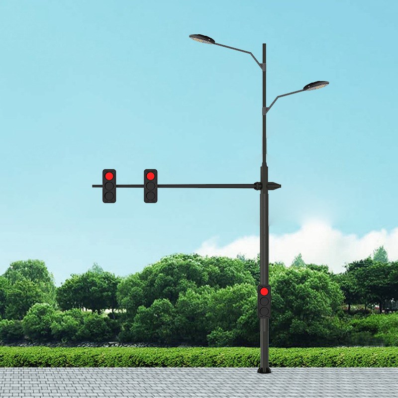 直供多杆合一监控照明标志牌红绿灯8米双臂多功能 路灯灯杆