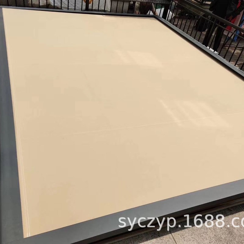 户外阳光玻璃房遮阳隔热防晒电动遥控导轨天幕露台天窗伸缩遮阳帘