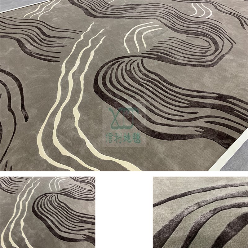 手工腈纶羊毛混纺工程满铺家用卧室酒店走廊会议室大面积地毯工厂