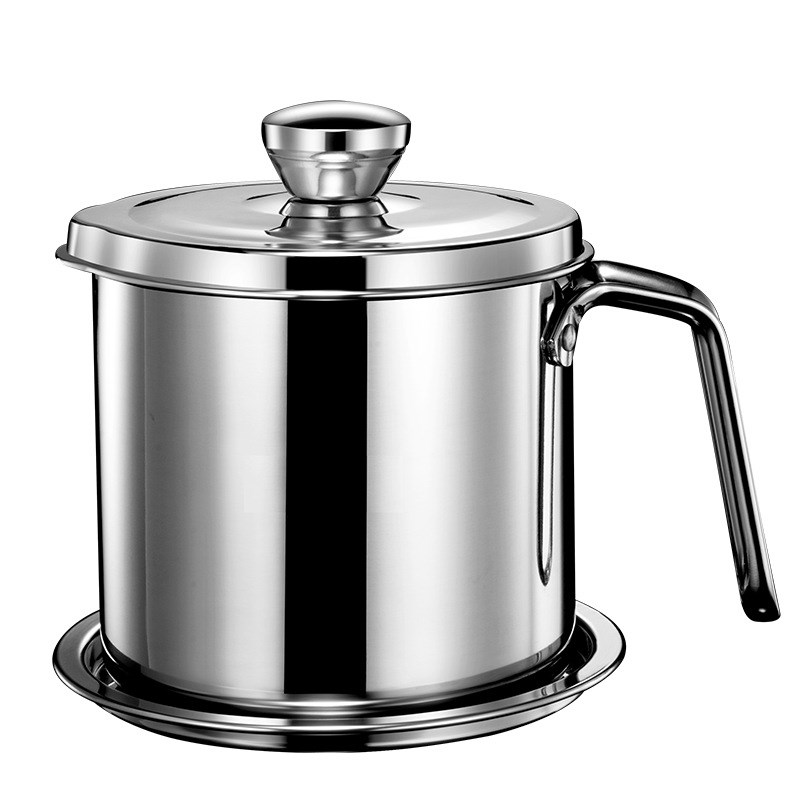 304不锈钢油壶家用带滤网储油罐滤油带盖鹰钩嘴油瓶厨房过滤油罐