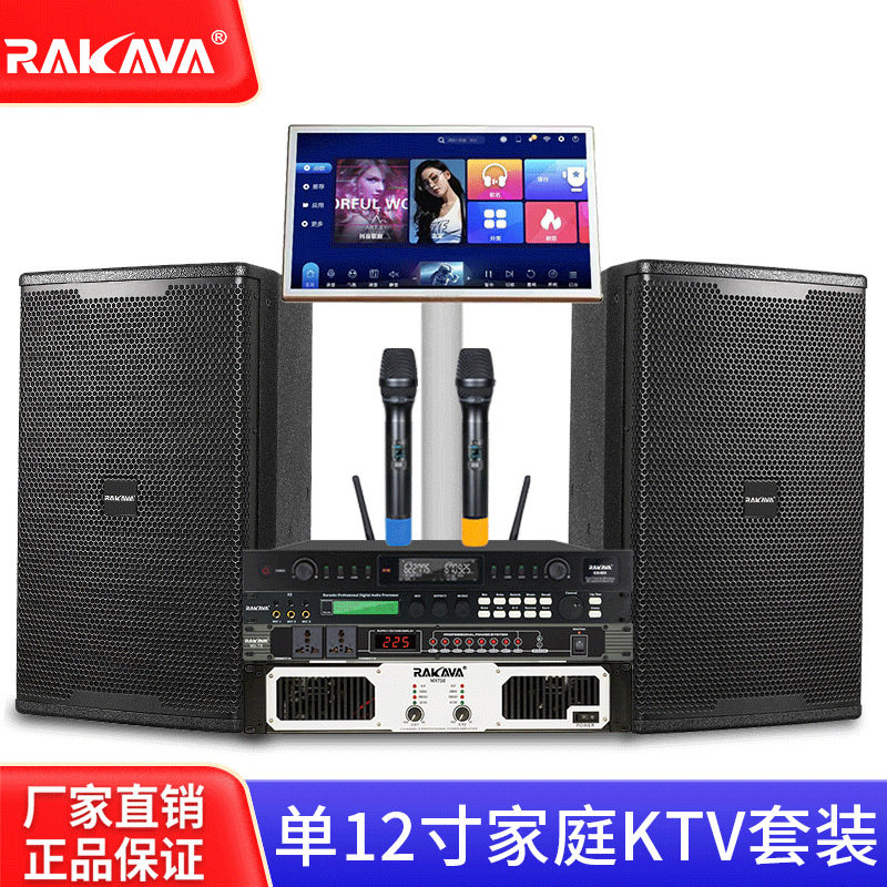 RAKAVA单12寸全套家用舞台酒吧KTV家庭唱歌专业智能点歌机卡拉OK