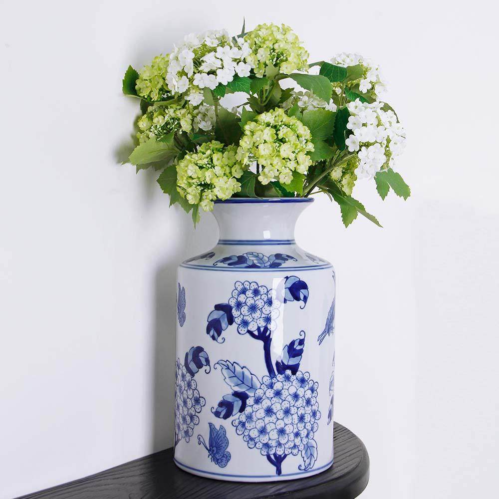 新中式青花瓷蓝白小花瓶水培陶瓷装饰瓶轻奢客厅餐桌陶瓷花瓶摆件,纺织面料/辅料/配套,纺织机械配件,淘宝优惠券,粉丝福利购,淘宝优惠卷