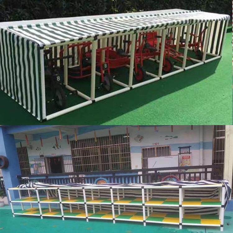 幼儿园户外玩具收纳架防水防晒积木移动储物柜儿童室外玩具收纳架