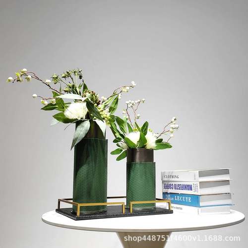 现代轻奢仿真花艺假花装饰摆件酒店样板房客厅餐桌家居软装工艺品