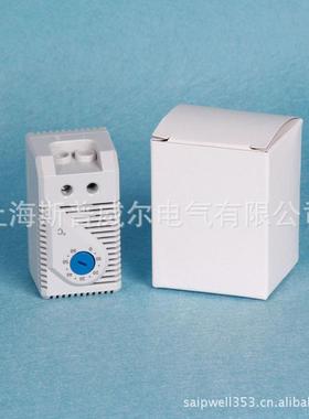 35MM导轨安装KTS011温控器蓝色常开型风扇控制器小型恒温器