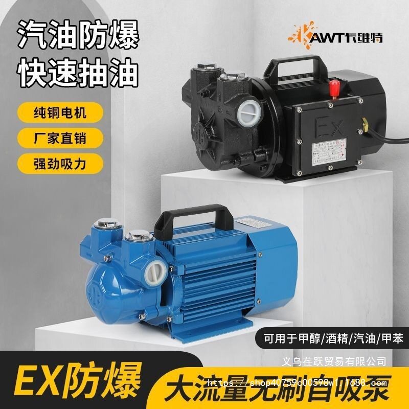 电动抽油泵12v24v220v防爆导油卸油泵大流量柴油汽油油罐车加油机
