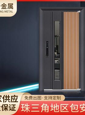 供应304不锈钢韩式门入户门别墅商品房防盗门通风隔音进户门