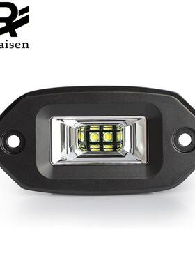 汽车灯20W带耳朵LED工作灯嵌入式4X4越野车保险杠卡车货车边灯