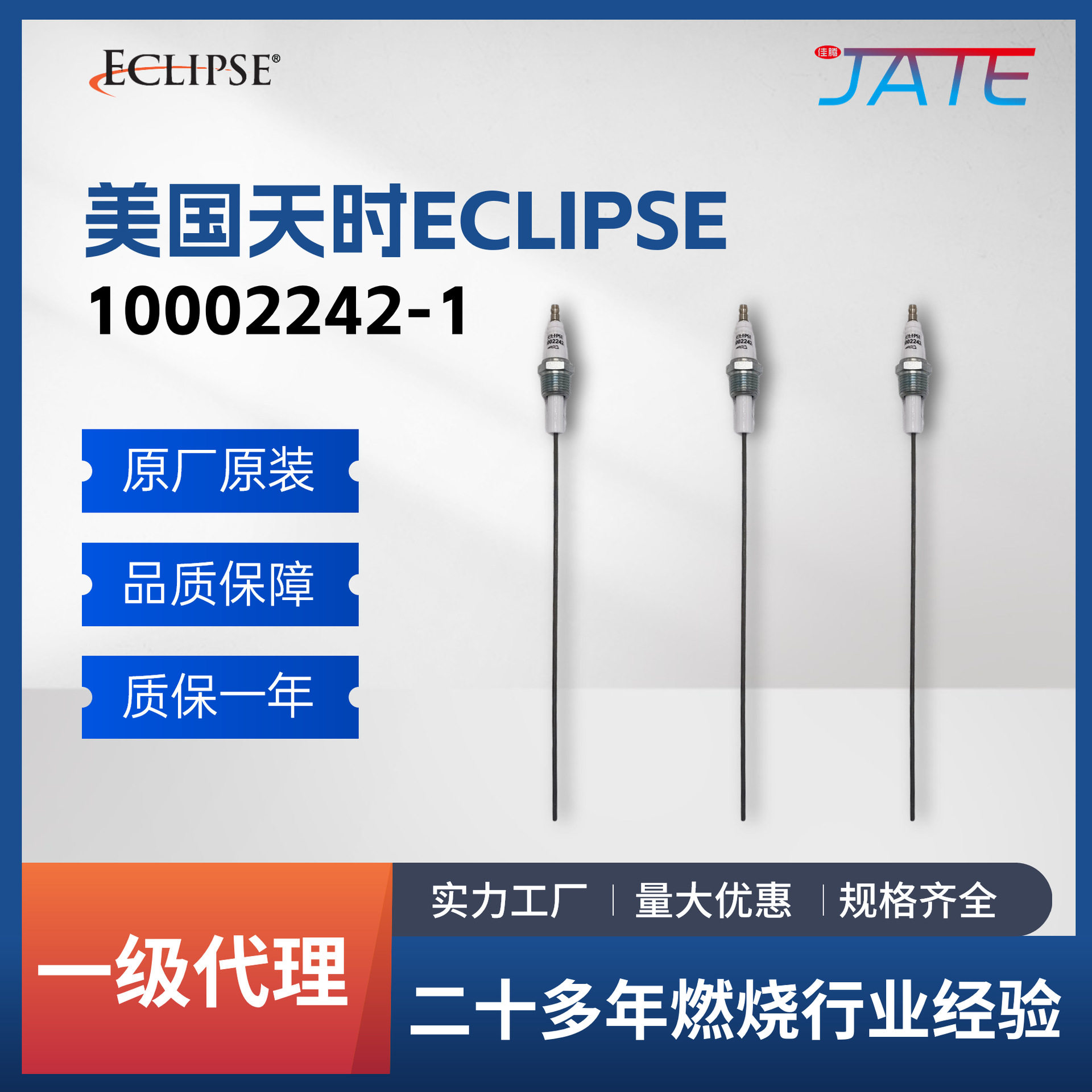 Eclipse天时打火针10002242-1烧嘴燃烧机配件点火电极工业点火棒