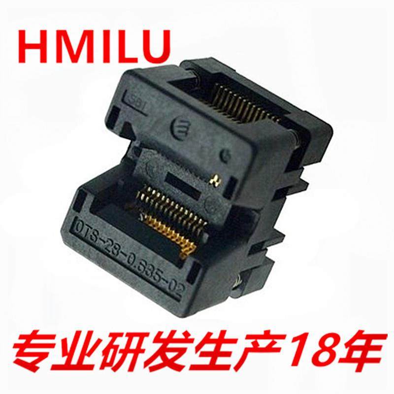 ENPLAS原装进口OTS-24(28)-0.635-02测试座150MILSSOP2428烧录座