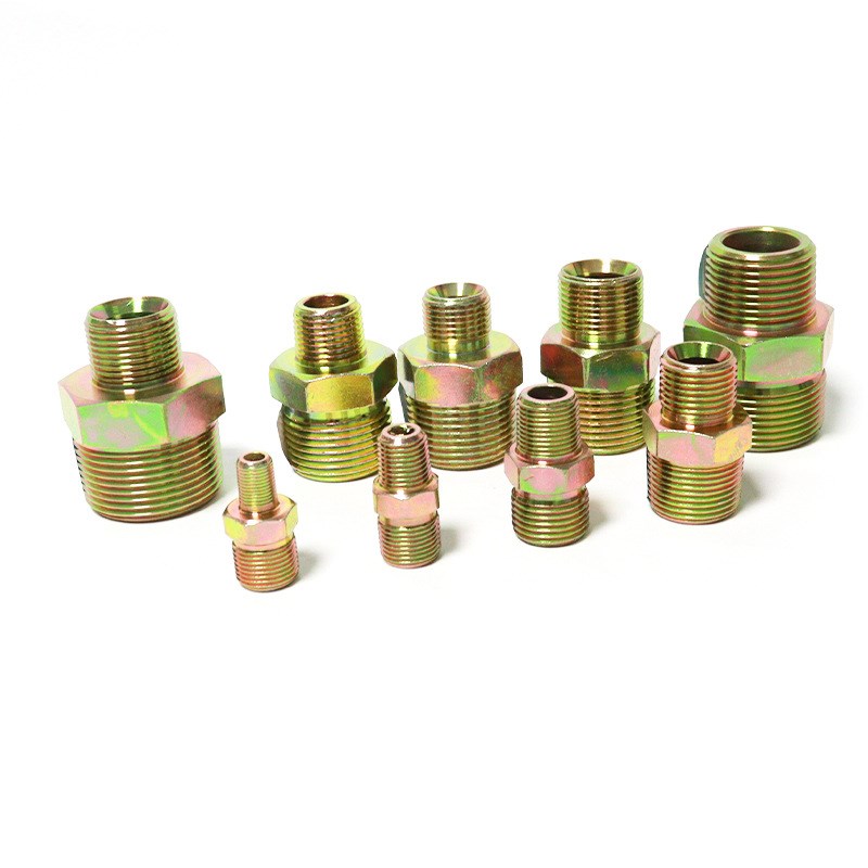液压接头双外丝直接外牙直通对丝1寸x1.2寸C液压管件油管接头