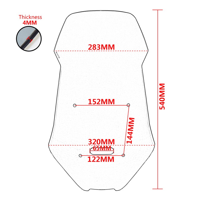 适合 本-田 ADV150 ADV160 19-23 改装摩托车前风挡 挡风玻璃风镜