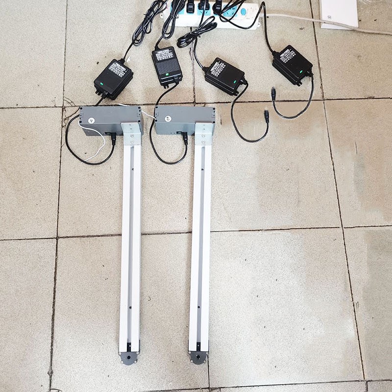 厨房遥控器电动智能抽屉导轨托底轨同开同关轨道滑轨