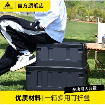 错山户外露营便携收纳箱整理箱储物箱59*36*29.5CM（F-09大号）
