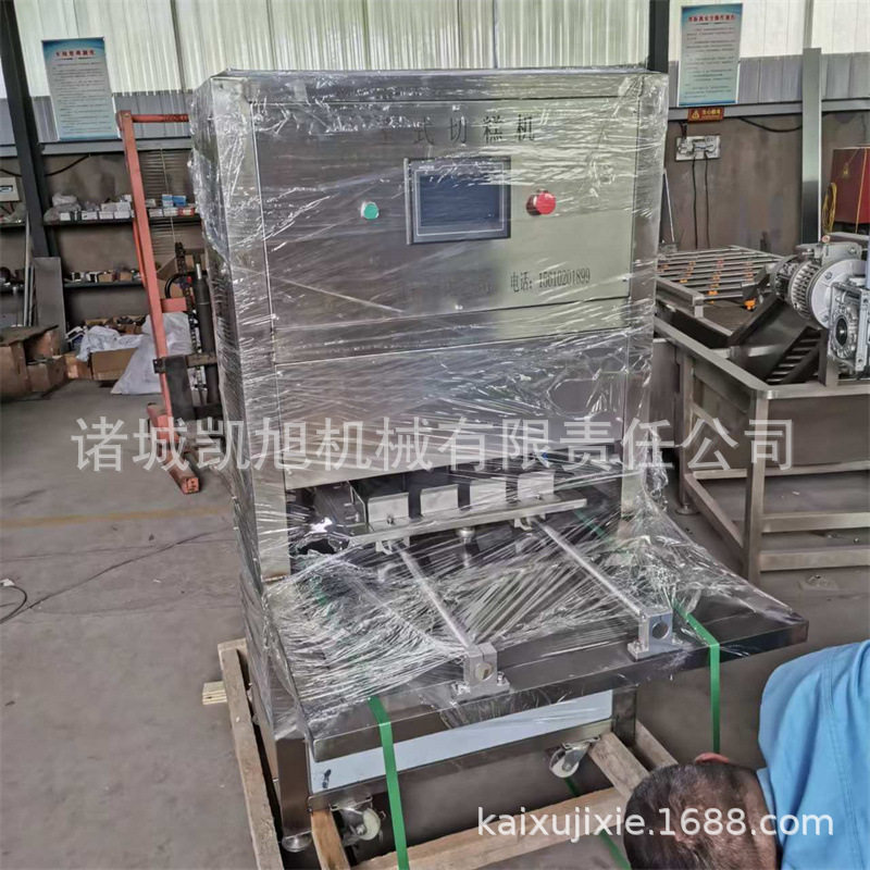 批发马拉糕全自动三角形分切机圆形红枣发糕自动切刀机现货
