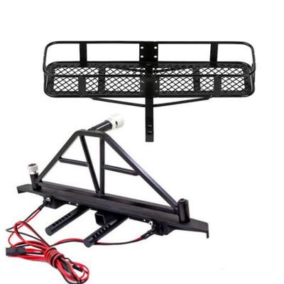 1/10仿真攀爬车后防撞杠后挂钩托架AxialSCX10IIItrx4redcat