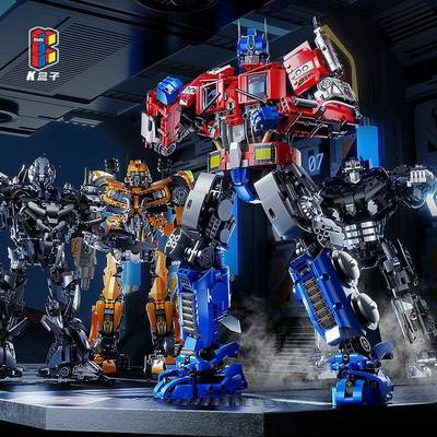 K盒子新品10531-10534反H克威Z天积木潮玩摆件汽车机器人玩具