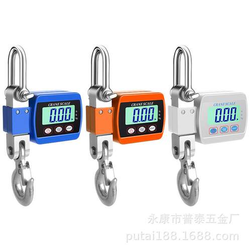 新款工业用秤现货500kg手提电子秤LCD挂钩称电子吊秤