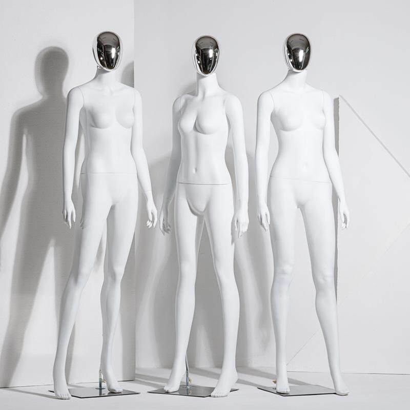 哑白银头全身模特道具女服装店女装展示架橱窗人体韩版假人模特架
