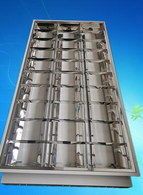 调顺T8LED灯盘Ｖ型嵌入式格栅灯1200*600日光灯3管格栅