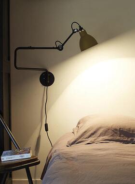 北欧后现代简约餐厅创意led灯床头客厅卧室房间家用可调节墙壁灯