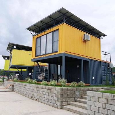 集装箱房活动房玻璃幕墙可移动彩钢瓦房子临建房岩棉板房打包箱