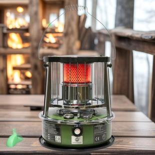 可升降煤油取暖炉家用户外野营露营烧烤冰钓煤油取暖手提烤火炉