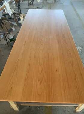 北美樱桃木原木桌面板书桌板白蜡木吧台板黑胡桃餐桌板红白橡木板